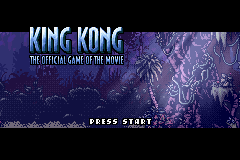 King Kong - The Official Game of the Movie Title Screen